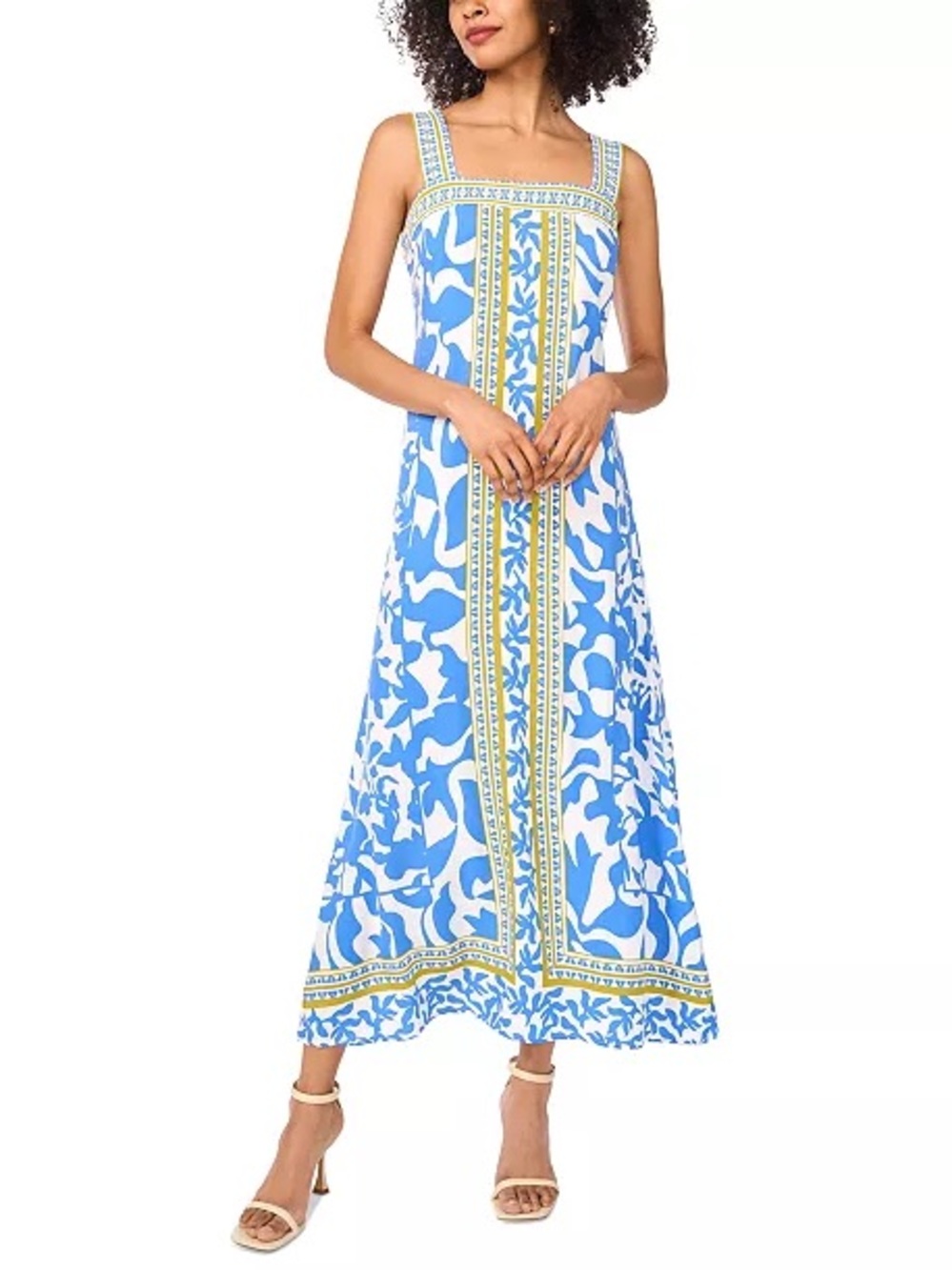Vince Camuto Square Neck Maxi Dress